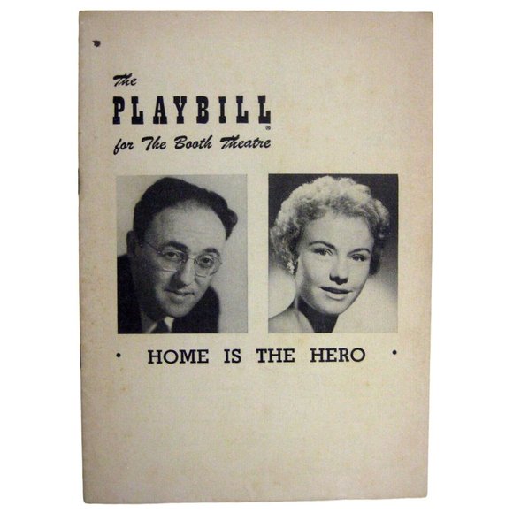 Home is the Hero Playbill 1954 Walter Mackin Peggy Garner Christopher Plummer - Picture 1 of 6